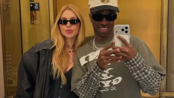 Influenciadora Virginia Fonseca e o jogador Vinicius Junior, o Vini Jr