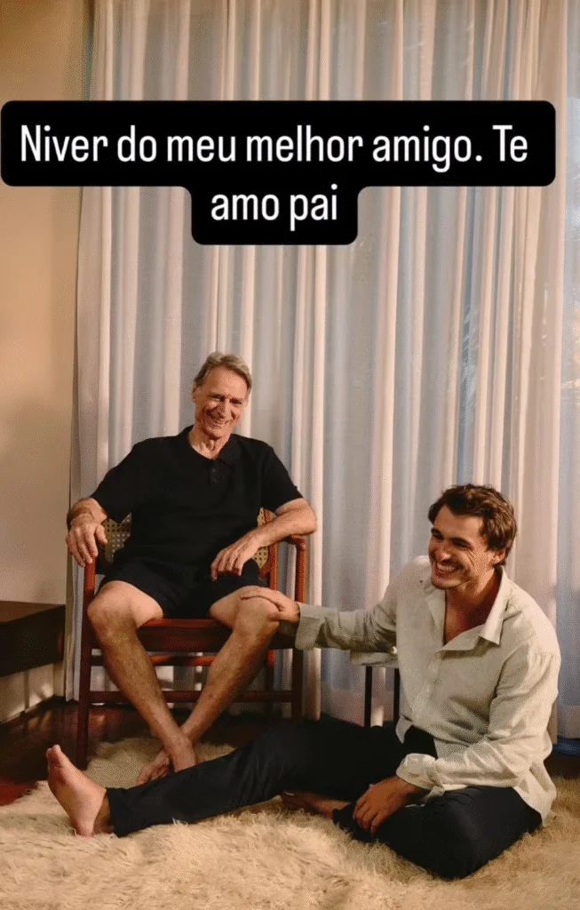 Ator Herson Capri e o filho, Lucas Capri