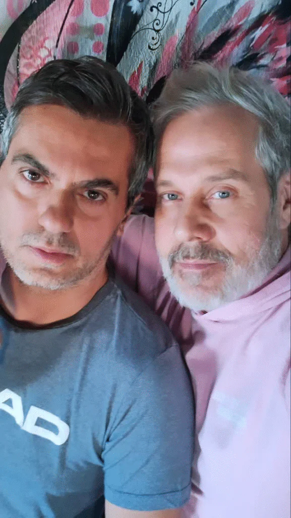 Ator Nico Puig e marido, o produtor Jefferson Lattari