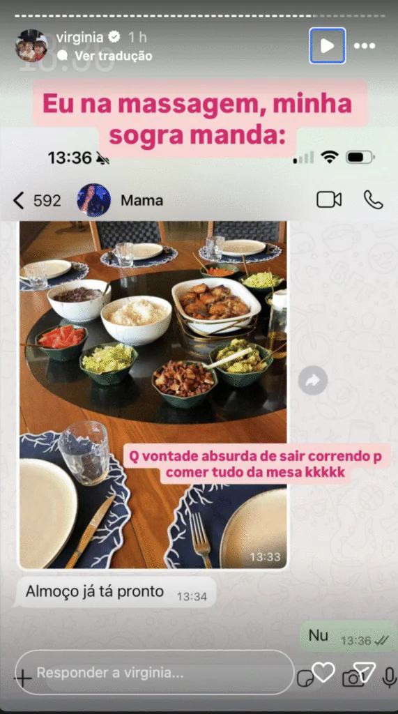 Conversa de Virginia Fonseca e Fernanda Cristina, mãe de Vini Jr