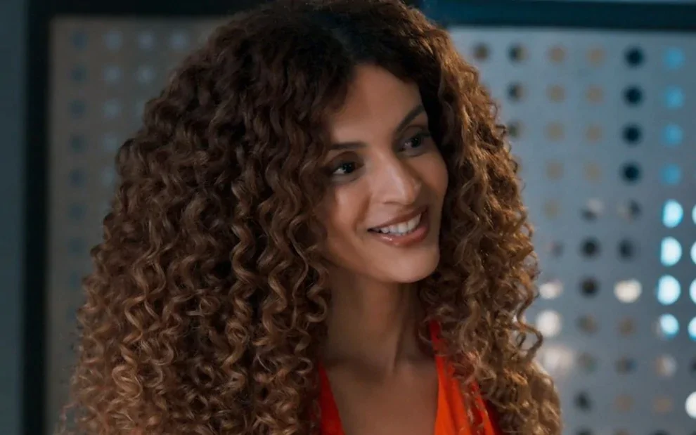 Atriz Gabriela Loran, da novela Três Graças