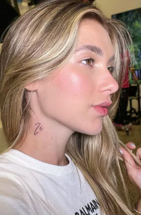 Tatuagem feita por Virginia Fonseca em homenagem a Zé Felipe