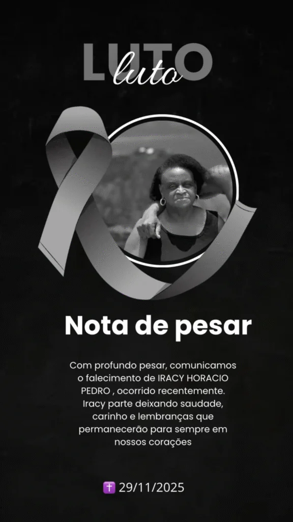 Nota de pesar publicada por Creo Kellab sobre a partida de sua mãe