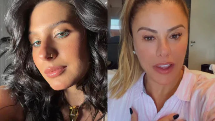 Cantora Ana Castela e Poliana Rocha quando jovem, a mulher de Leonardo