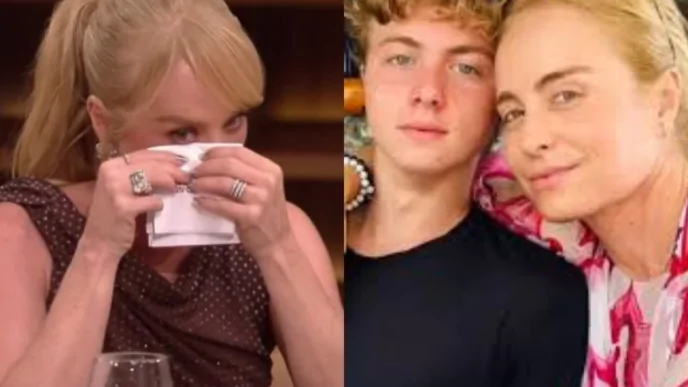 Apresentadora Angélica e o filho Benicio