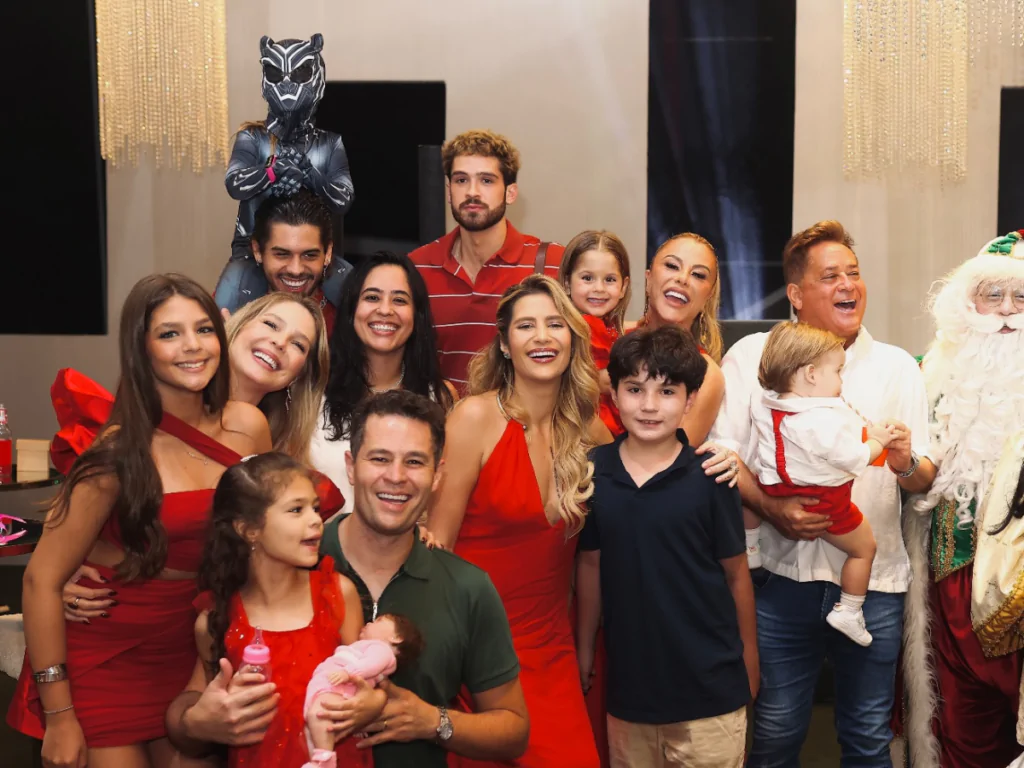 Família de Leonardo no Natal 