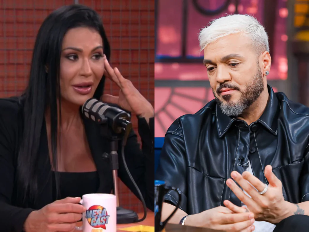 Influenciadora Gracyanne Barbosa e cantor Belo