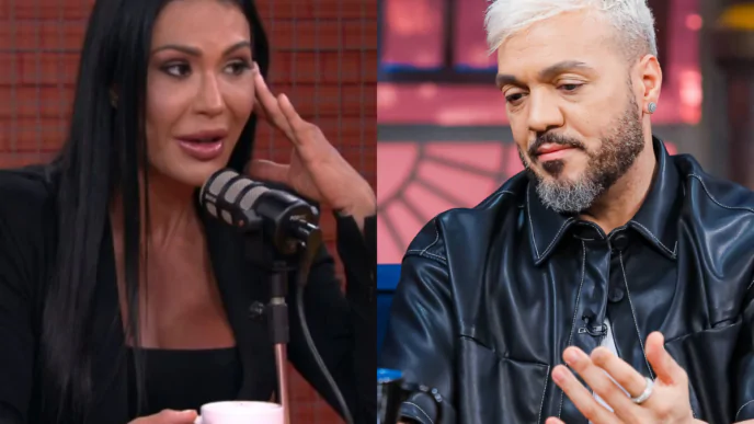 Influenciadora Gracyanne Barbosa e cantor Belo