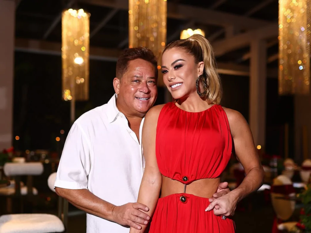 Cantor Leonardo e a mulher, Poliana Rocha