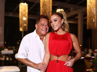 Cantor Leonardo e a mulher, Poliana Rocha