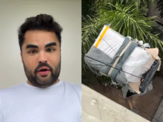 Lucas Guedez e presente dado por Virginia Fonseca