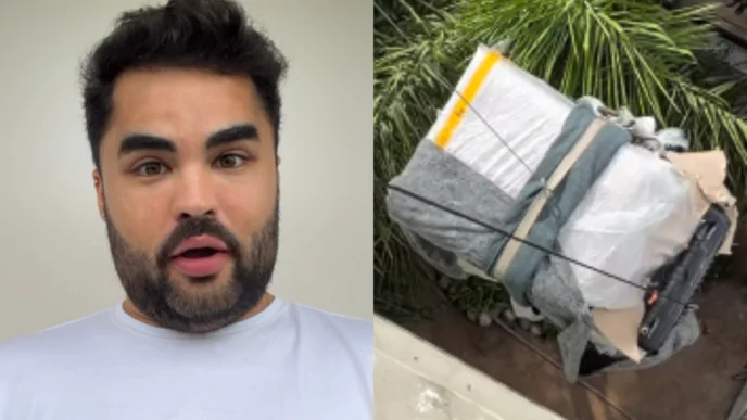 Lucas Guedez e presente dado por Virginia Fonseca