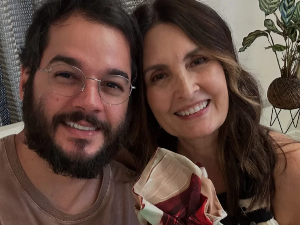Apresentadora Fátima Bernardes e o namorado, o deputado federal Túlio Gadêlha