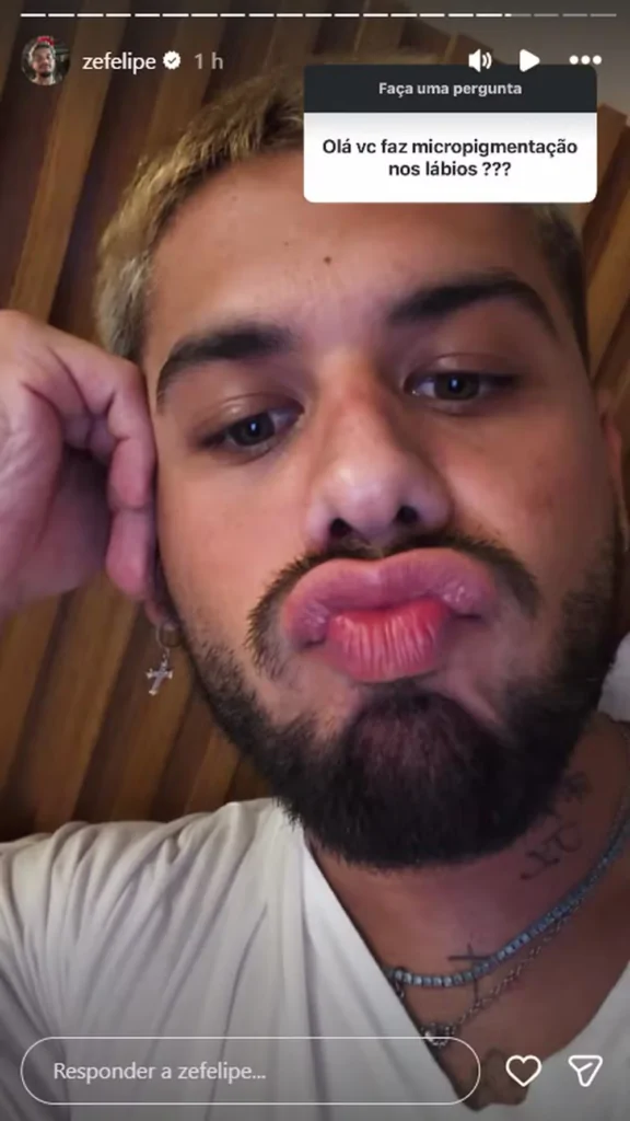Print de post do cantor Zé Felipe no Instagram