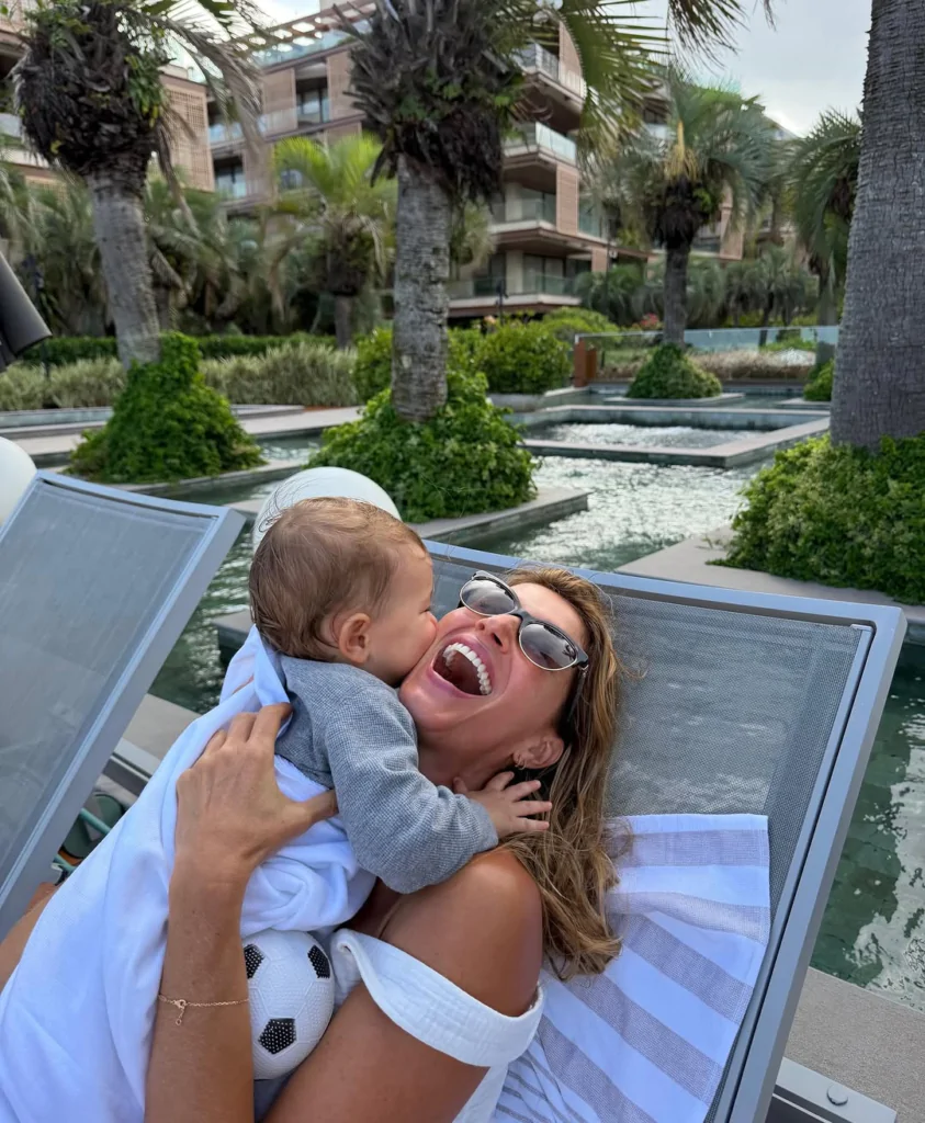 Gisele Bündchen e River, seu filho caçula