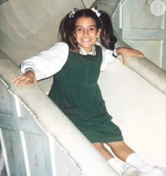 Atriz Renata Del Bianco na infância