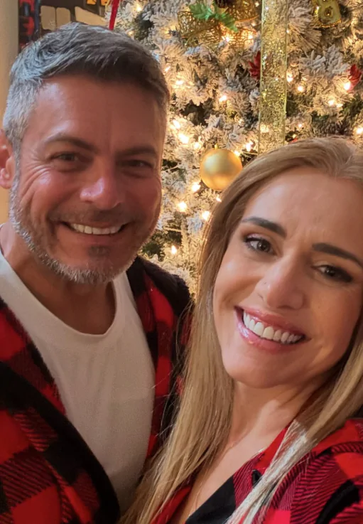 Luigi Baricelli e esposa, Andreia