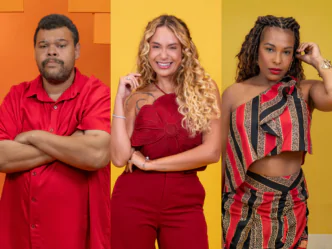 Babu Santana, Sarah Andrade e Sol Vega, participantes do BBB 26