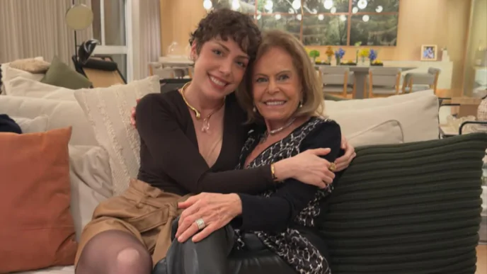 Fabiana Justus e sua avó, Celia Chryzman