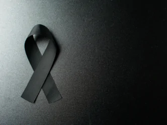 Foto genérica de luto e morte