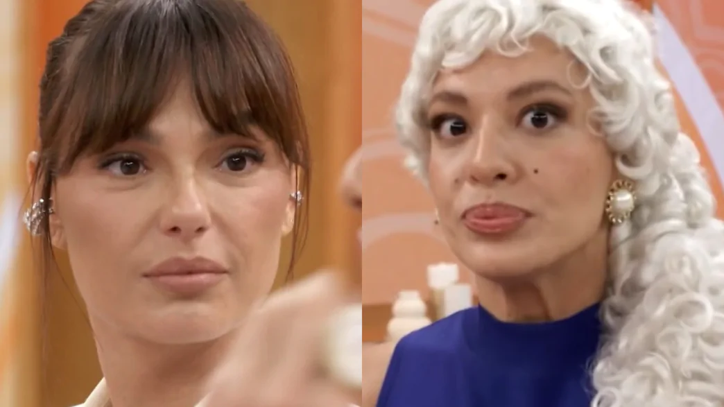 Atriz Isis Valverde e ex-BBB Beatriz Reis, a Bia do Brás, no Encontro com Patrícia Poeta