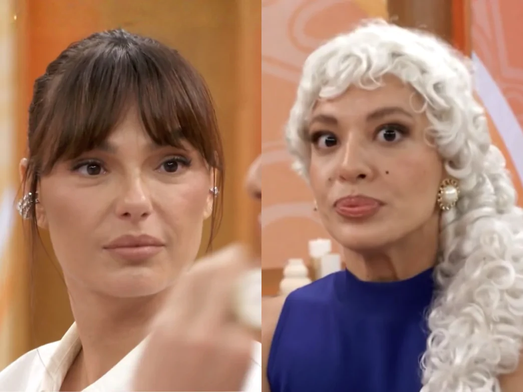 Atriz Isis Valverde e ex-BBB Beatriz Reis, a Bia do Brás, no Encontro com Patrícia Poeta