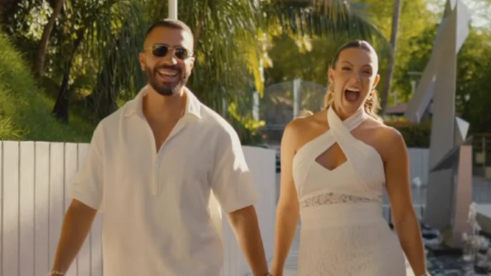 Cantor Rafa Marques, filho de Bell Marques, e a influenciadora Pati Guerra