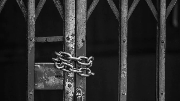 Foto genérica de uma prisão, cadeia