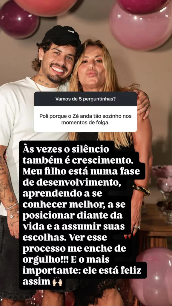 Print de caixinha de perguntas de Poliana Rocha sobre Zé Felipe