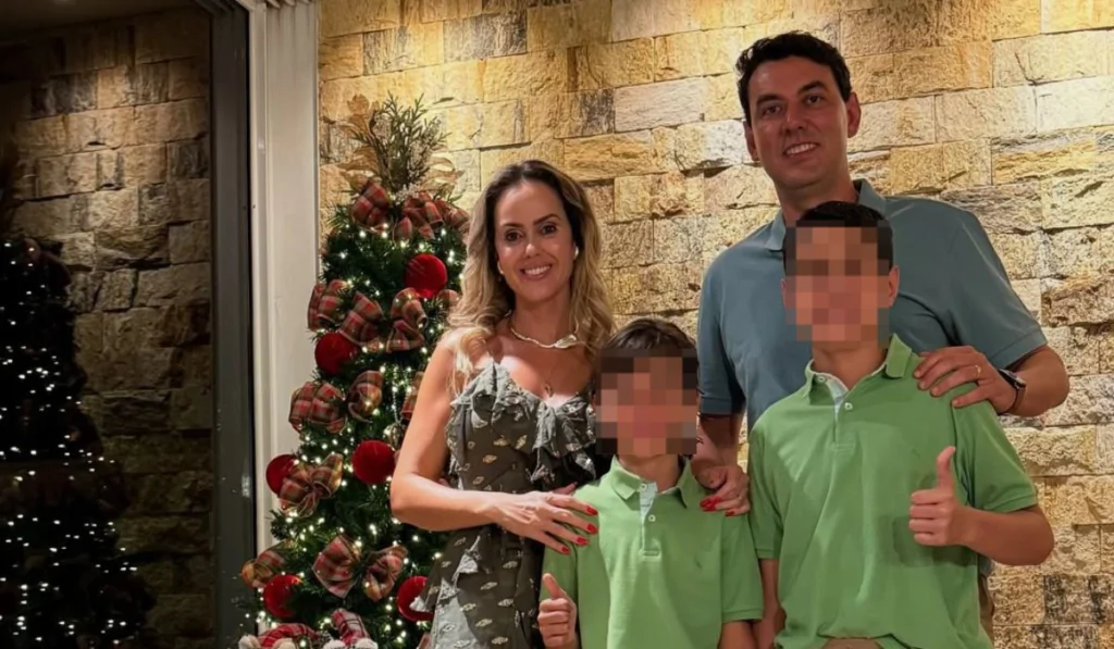 Thales Machado e a família